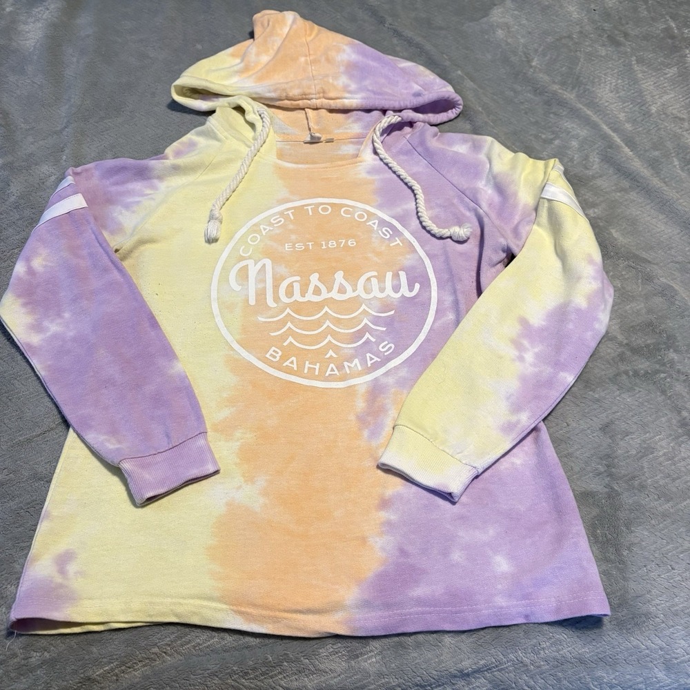 LAGACI Woman's Long Sleeve Hoodie Size M Tye Dye